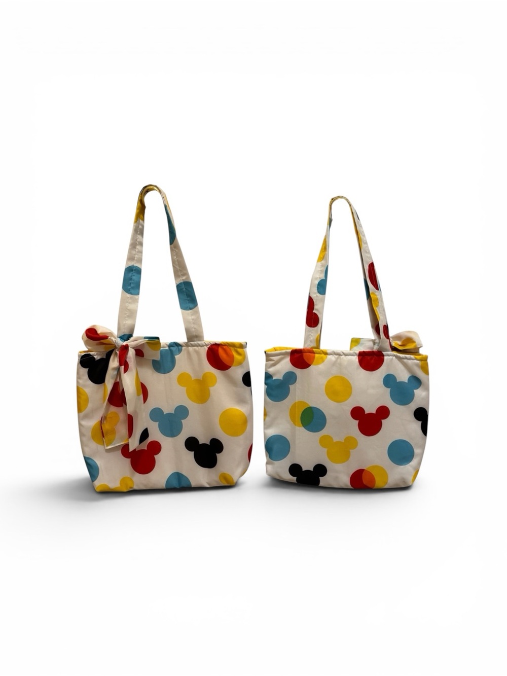 Handmade Multi-Color Polka Mickey Tote Bag - Women Bags